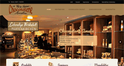 Desktop Screenshot of chocolaterie-gap.de